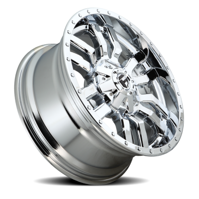Aluminum Wheels 20X9 Sledge D631 5 On 139.7/5 On 150 Chrome Plated 110.1 Bore 1 Offset Fuel Off Road Wheels