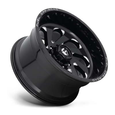 Aluminum Wheels 20X10 Vortex D637 5 On 139.7 Gloss Black Milled 87.1 Bore -18 Offset Fuel Off Road Wheels