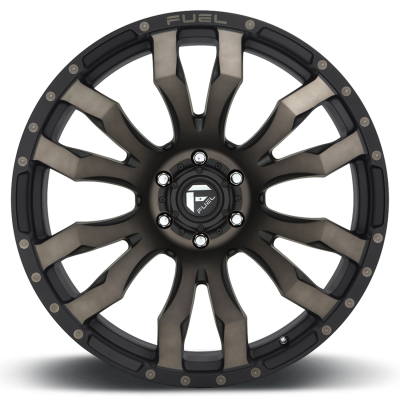 Aluminum Wheels 22X10 Blitz D674 6 On 135 Matte Black Double Dark Tint 87.1 Bore -18 Offset Multi Spoke Fuel Off Road Wheels