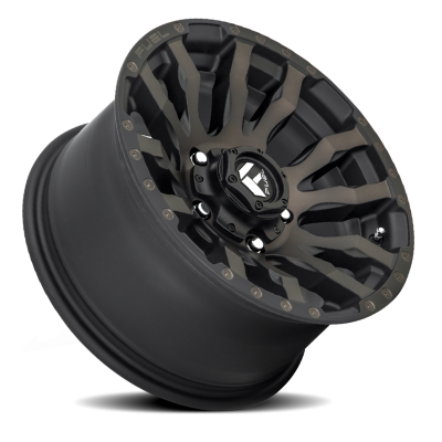 Aluminum Wheels 22X12 Blitz D674 5 On 127 Matte Black Double Dark Tint 71.5 Bore -44 Offset Multi Spoke Fuel Off Road Wheels