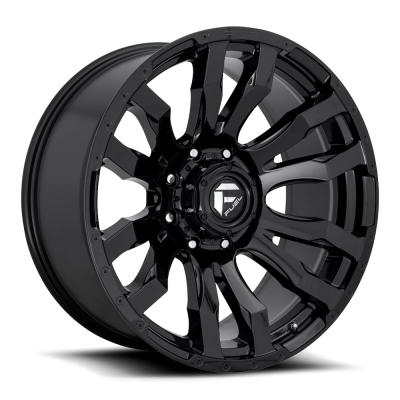 Aluminum Wheels 20X8.25 Blitz D675 8 On 165.1 Gloss Black 117 Bore -221 Offset Multi Spoke Fuel Off Road Wheels