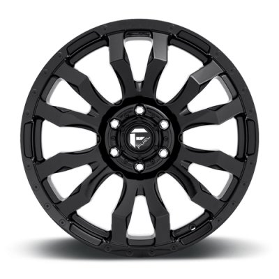 Aluminum Wheels 20X9 Blitz D675 5 On 127 Gloss Black 71.5 Bore 1 Offset Multi Spoke 0 Lip Fuel Off Road Wheels