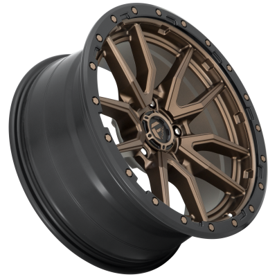 Aluminum Wheels 20X9 Rebel D681 5 On 127 Matte Bronze Black Bead Ring 71.5 Bore 1 Offset Fuel Off Road Wheels