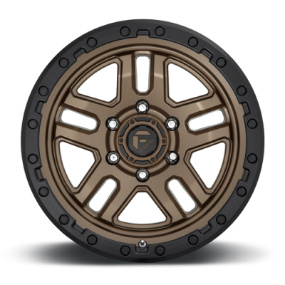 Aluminum Wheels 18X9 AMMO D702 5 On 127 Matte Bronze W/Black Bead Ring 71.5 Bore 1 Offset 5 Spoke Fuel Off Road Wheels