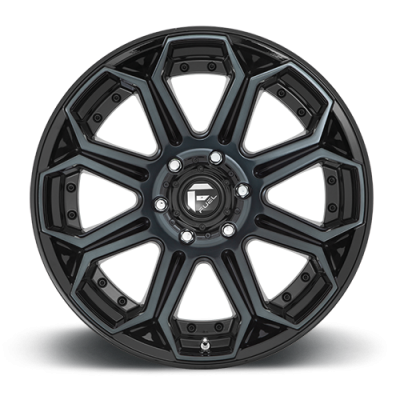 Aluminum Wheels 20X10 Siege D704 5 On 127 Gloss Black Machined Double Dark Tint 71.5 Bore -18 Offset Fuel Off Road Wheels