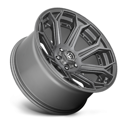 Aluminum Wheels 26X14 Siege D705 5 On 127 Brushed Gunmetal Gray Tinted Clear 71.5 Bore -75 Offset Fuel Off Road Wheels