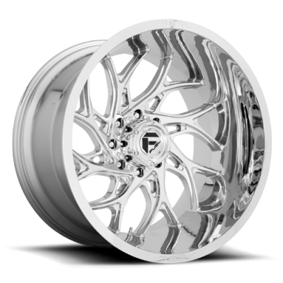 Aluminum Wheels 22X10 Runner D740 5 On 139.7 Chrome 78 Bore -18 Offset Fuel Off Road Wheels
