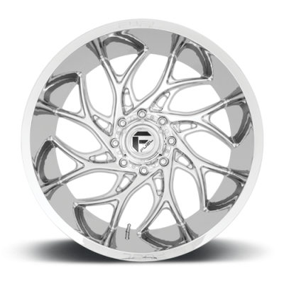 Aluminum Wheels 24X12 Runner D740 6 On 135 Chrome 87.1 Bore -44 Offset Fuel Off Road Wheels