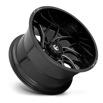 Aluminum Wheels 22X10 Runner D741 5 On 127 Gloss Black Milled 71.5 Bore -18 Offset Fuel Off Road Wheels
