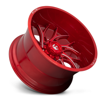 Aluminum Wheels 24X12 Runner D742 5 On 127 Candy Red Milled 71.5 Bore -44 Offset Fuel Off Road Wheels