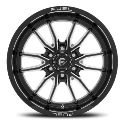 Aluminum Wheels 20X10 Clash 6 D761 6 On 135 Gloss Black Milled 87.1 Bore -18 Offset Multi Spoke Fuel Off Road Wheels