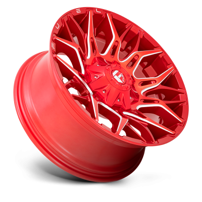 Aluminum Wheels 20X10 Twitch D771 5 On 114.3/5 On 127 Candy Red Milled 78 Bore -18 Offset Fuel Off Road Wheels