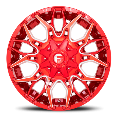 Aluminum Wheels 20X10 Twitch D771 5 On 114.3/5 On 127 Candy Red Milled 78 Bore -18 Offset Fuel Off Road Wheels