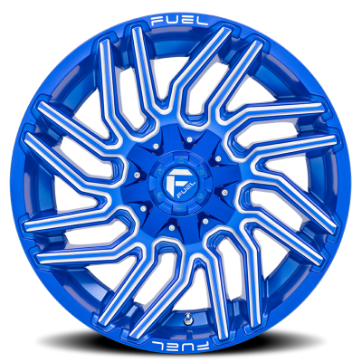 Aluminum Wheels 20X10 Typhoon D774 5 On 114.3/5 On 127 Anodized Blue Milled 78 Bore -18 Offset Fuel Off Road Wheels