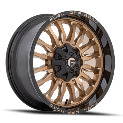 Aluminum Wheels 22X10 Arc D797 6 On 135/6 On 139.7 Platinum Bronze/Black Lip 106.1 Bore -18 Offset Fuel Off Road Wheels