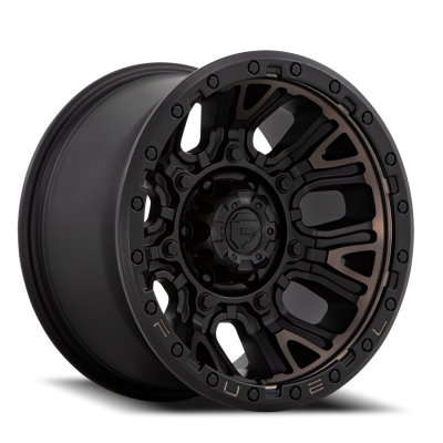 Aluminum Wheels 20X9 Traction D824 5 On 127 Matte Black Double Dark Tint 71.5 Bore 1 Offset Fuel Off Road Wheels
