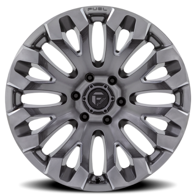 Aluminum Wheels 20X10 Quake D830 5 On 127 Platinum Gray 71.5 Bore -18 Offset Fuel Off Road Wheels