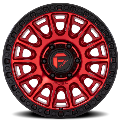 Aluminum Wheels 17X8.5 Cycle D834 5 On 120 Candy Red/Black Ring 65.07 Bore 34 Offset Fuel Off Road Wheels