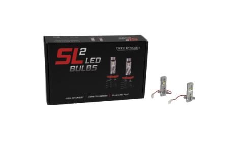 H3 Yellow SL2 LED Bulbs Pair Diode Dynamics