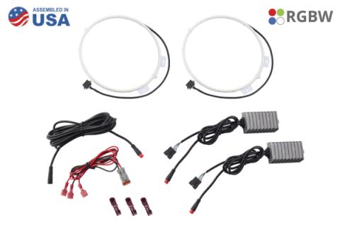 RGBW HD LED Halos for 2018-2021 Jeep JL Wrangler/Gladiator