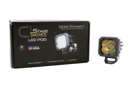 Stage Series C1 LED Pod Sport Yellow Spot Standard ABL Each Diode Dynamics