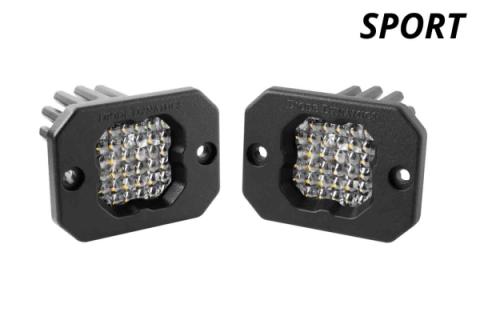 Stage Series C1 LED Pod Sport White Flood Flush ABL Pair Diode Dynamics