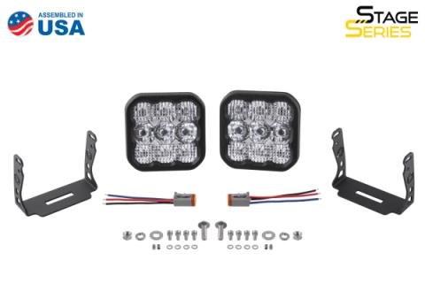 SS5 LED Pod Sport White Spot Pair Diode Dynamics