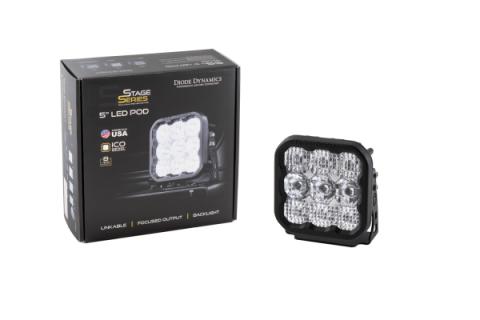 SS5 LED Pod Pro White Flood Single Diode Dynamics