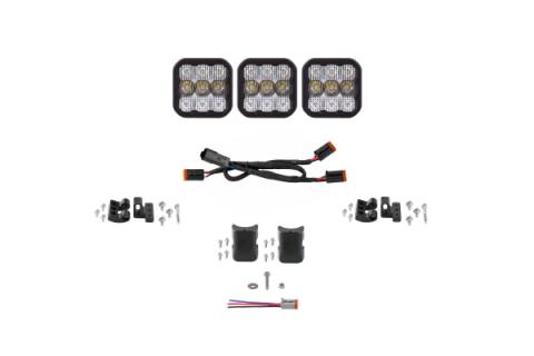 SS5 Sport Universal CrossLink 3-Pod Lightbar White Combo Diode Dynamics