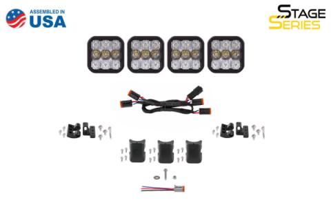 SS5 Sport Universal CrossLink 4-Pod Lightbar White Combo Diode Dynamics