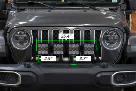 Stage Series Grille Bracket Kit for 2018-Present Jeep Wrangler JL Diode Dynamics
