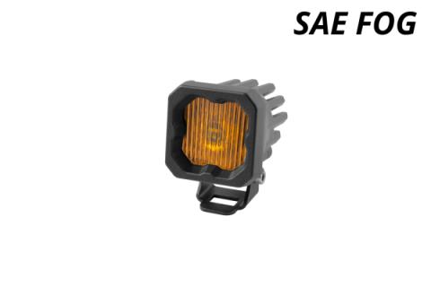 Stage Series C1 LED Pod Yellow SAE Fog Standard ABL Each Diode Dynamics