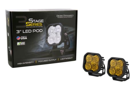 SS3 Pro ABL Yellow Flood Standard Pair Diode Dynamics