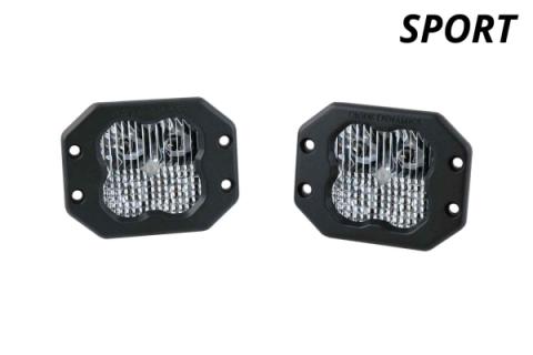 SS3 Sport ABL White SAE Driving Flush Pair Diode Dynamics