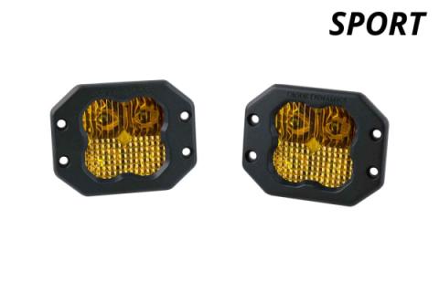 SS3 Sport ABL Yellow Flood Flush Pair Diode Dynamics