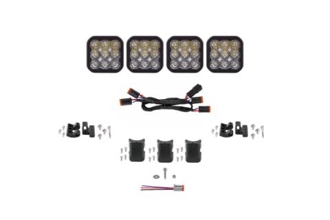 SS5 Pro Universal CrossLink 4-Pod Lightbar White Driving Diode Dynamics