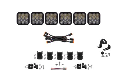 SS5 Pro Universal CrossLink 6-Pod Lightbar White Driving Diode Dynamics