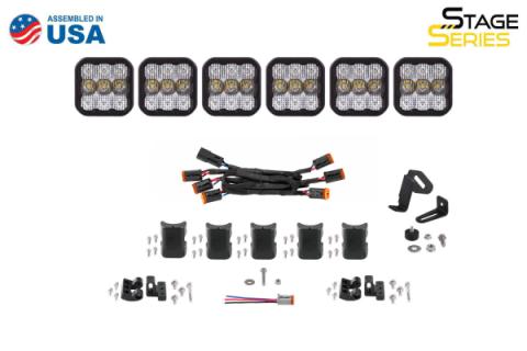 SS5 Pro Universal CrossLink 6-Pod Lightbar Yellow Driving Diode Dynamics