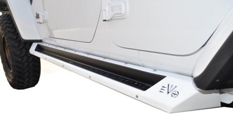 18-Present Jeep Wrangler JLU Rocker Step W/ Body Rockskins 4 Door EVO Manufacturing