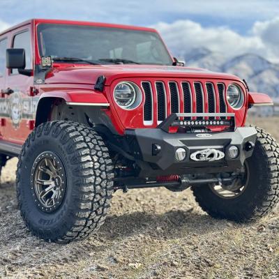 Appalachian Steel Stubby Front Bumper With Winch Plate Wrangler JL and Gladiator JT Rock Slide Engineering