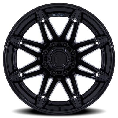 Aluminum Wheels 24X12 Brawl FC401MX 6 On 139.7 Matte Black/Gloss Black Lip 106.1 Bore -44 Offset Fuel Off Road Wheels