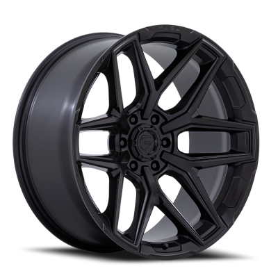 Aluminum Wheels 18X9 Flux 6 FC854MX 6 On 114.3 Blackout 66.06 Bore 20 Offset Fuel Off Road Wheels