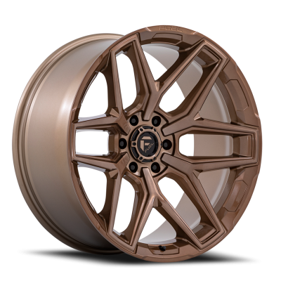 Aluminum Wheels 18X9 Flux 6 FC854ZR 6 On 114.3 Platinum Bronze 66.06 Bore 20 Offset Fuel Off Road Wheels