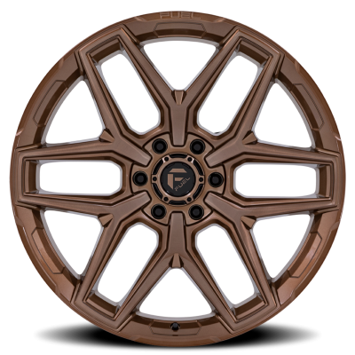 Aluminum Wheels 20X9 Flux 6 FC854ZR 6 On 114.3 Platinum Bronze 66.06 Bore 20 Offset Fuel Off Road Wheels