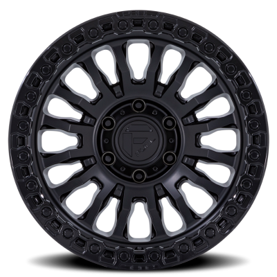 Aluminum Wheels 18X9 Rincon SBL FC857MB 5 On 127 Matte Black/Gloss Black Lip 71.5 Bore 1 Offset Fuel Off Road Wheels