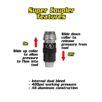 Super Coupler Multi-Pack 1/4 FPT Female Set Of 3 Power Tank