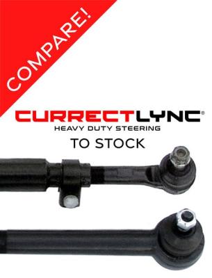 Currectlync Steering Modular Extreme Duty Drag Link JL/JT Bolt-On 1 5/8 Inch Diameter Bolt-On Semi-Gloss Black PC Finish RockJock 4X4