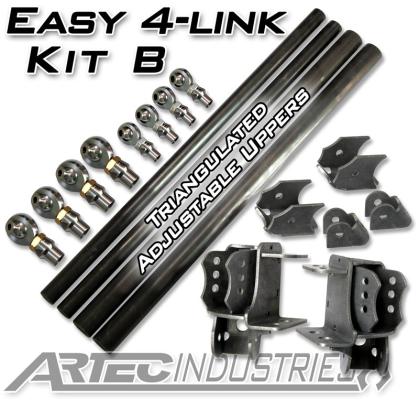 Easy 4 Link Kit B Tube All 1.25 Inch Krawler Joints Artec Industries