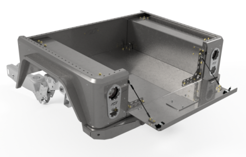 Bobbed Replacement Bed for Jeep Gladiator Motobilt