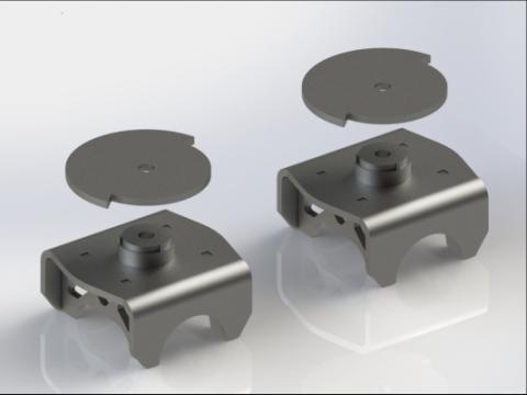 Universal Coil Spring Axle Mount For 2.5 Inch Axle Tubes Kit Motobilt